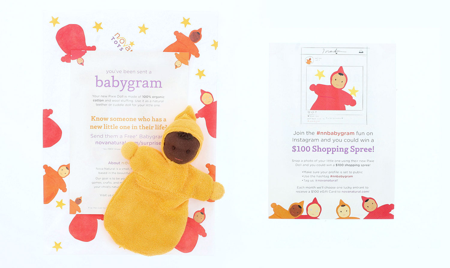 Babygram Envelope and Doll
